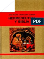 Hermenéutica y Biblia - José María Caballero