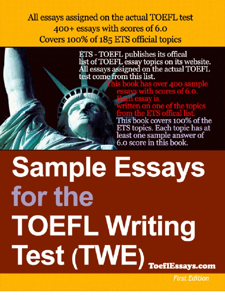 essays for toefl book