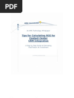 Download AMC White Paper - ROI for Contact Center and CRM Integration by AMC Technology LLC SN20849795 doc pdf