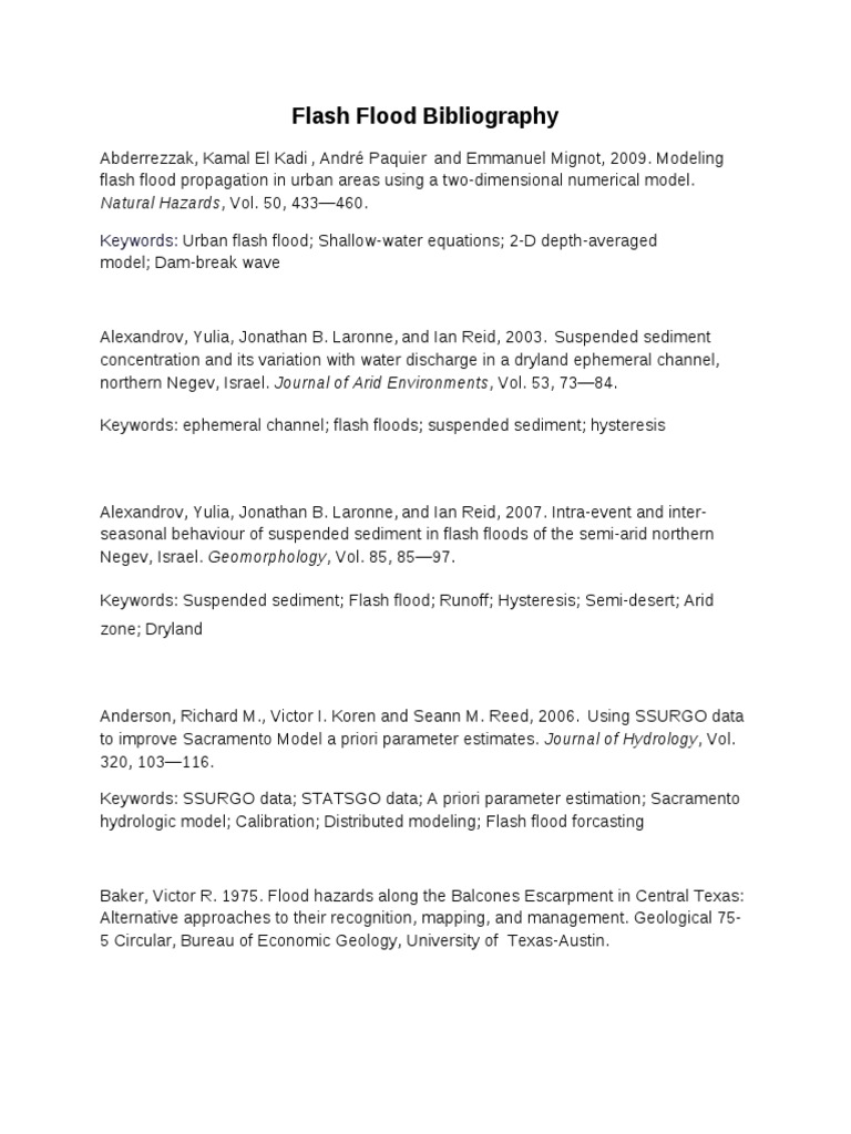 A flood scene short essay picture