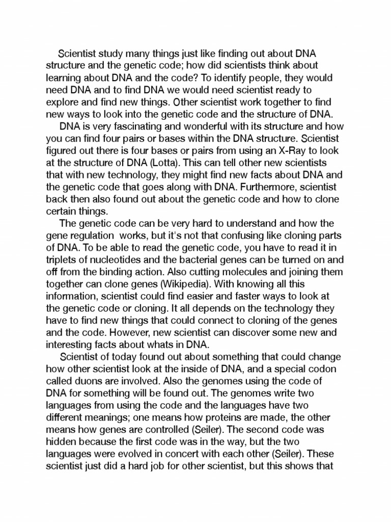 Реферат: Dna 3 Essay Research Paper DNA 2