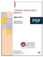 Panduan Kerja Smu 3013 Sem 2