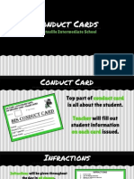 Conduct Cards