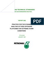 Practice For Dynamic Analysis of Fixed Offshore Platform - Petronas Technical Standards