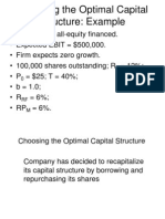 Choosing the Optimal Capital Structure-Example Chapter 16