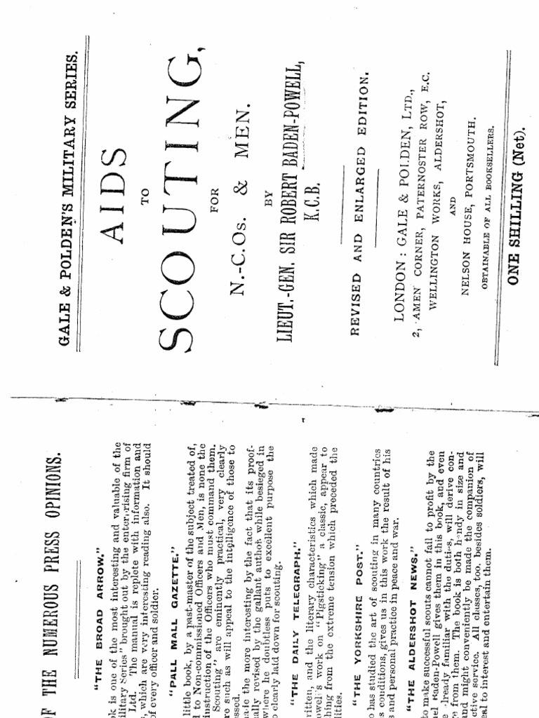 Aids To Scouting PDF Unrest