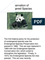 Conservation of Endangered Species