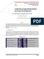 Wireless Monitoring of Physiological Data Using Nexus-10 & Biotrace