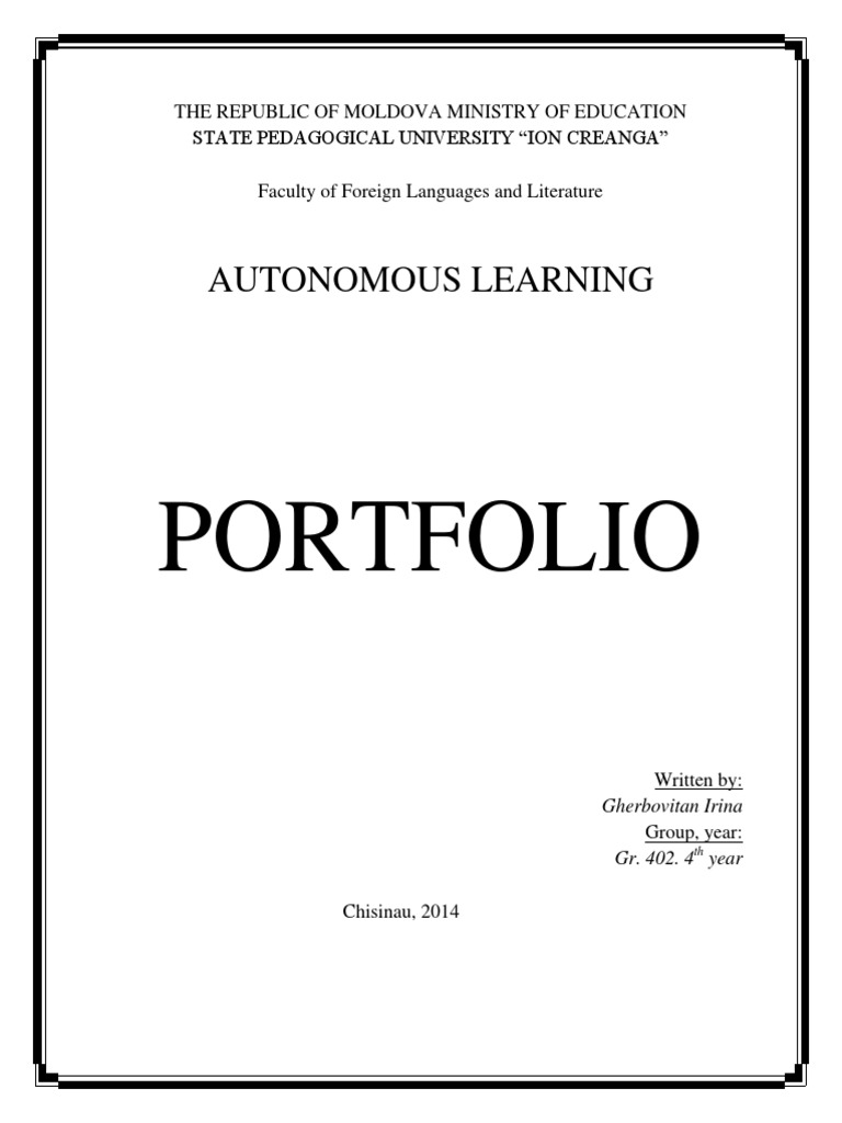 Autonomous Learning Portfolio | PDF