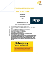 Contohdan Penjelasan PKM Penelitian Awal