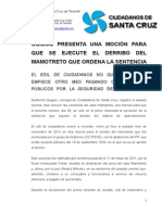 Guigou Lleva Al Pleno Del Viernes La Ejecución de Sentencia para El Derribo El Mamotreto