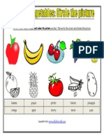 Fruits and Vegetables Circle the Picture Worksheet