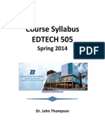 EdTech 505 Course Syllabus