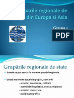 Gruparile Regionale de State Din Europa Si Asia