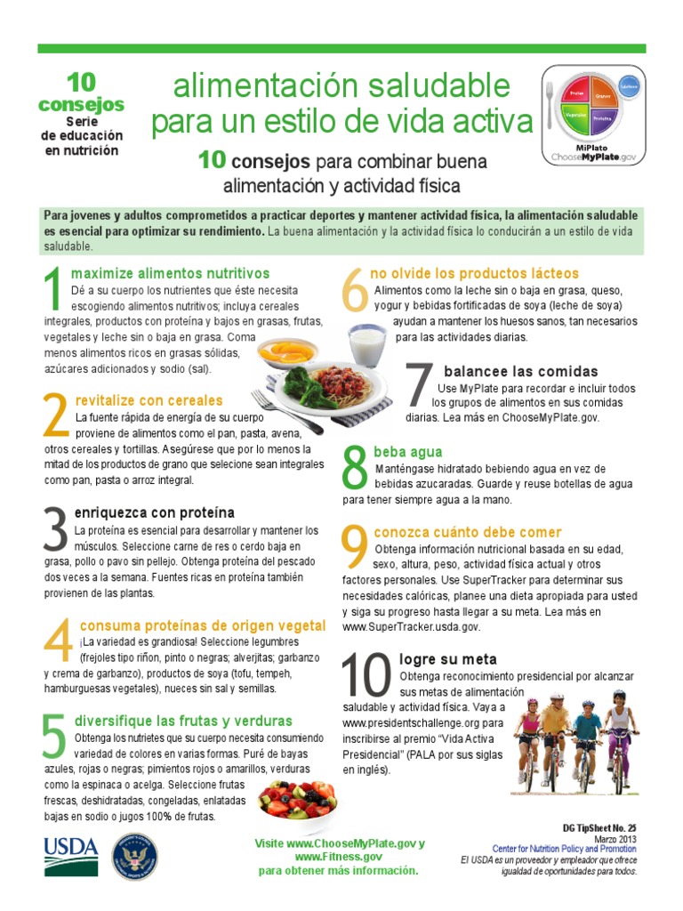Consejos para Vida Activa y Saludable | PDF