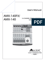 Alto Amx-140fx - User's Manual