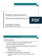 Working With Gen Y AIChE STS Final