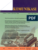 Jurnal Ilmu Komunikasi Vol 1 No 2 Desember 2004