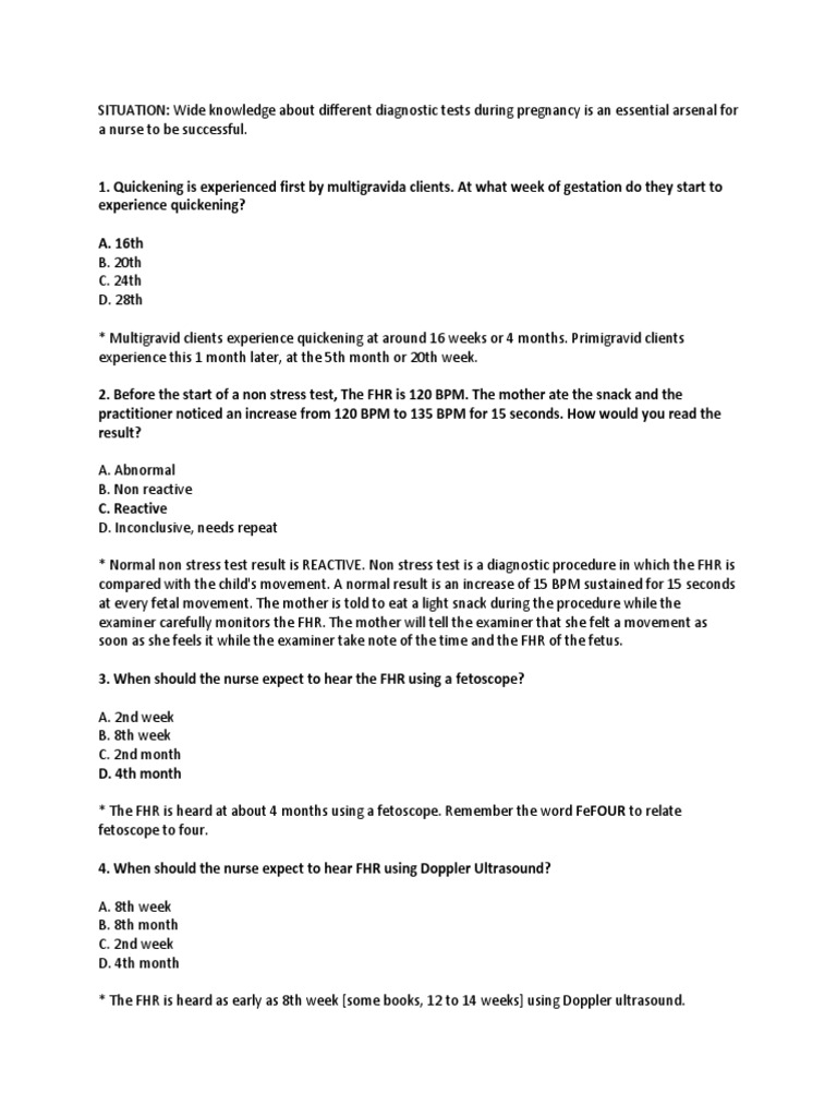 50 Maternal and Child NCLEX Questions | PDF | Menstrual Cycle | Fetus