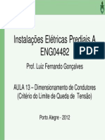 ENG04482 - Aula - 13 - Dimensionamento - Condutores II PDF