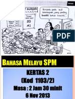 Teknik Menjawab BM SPM Kertas 2 2013