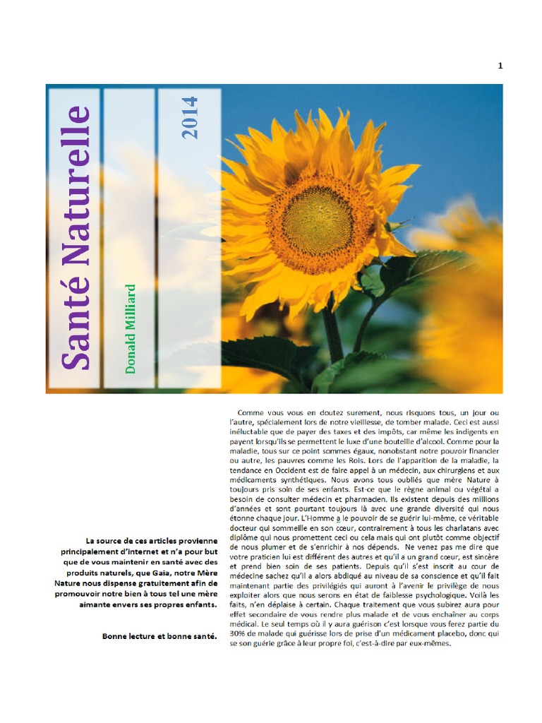 Santé Naturelle 2014, PDF, Grippe aviaire
