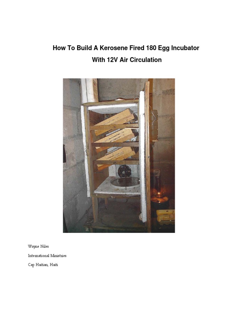 How To Build A Kerosene Fired Egg Incubator PDF Thermostat