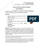 Acción significativa para el tiempo de Cuaresma