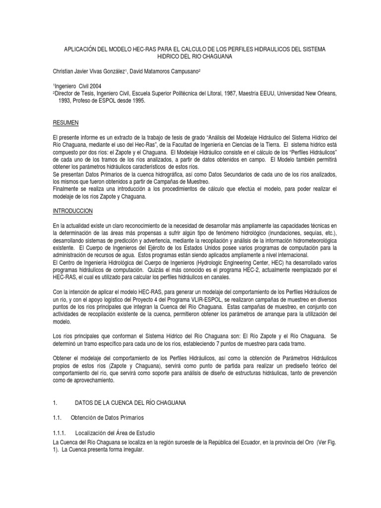 Hec Ras | PDF