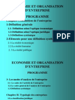 Organisation Entreprises