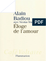 Badiou Alain-Éloge de L'amour