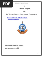 BCD To 7 Segment Display Projectnew