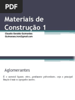 Aula 02 Aglomerantes