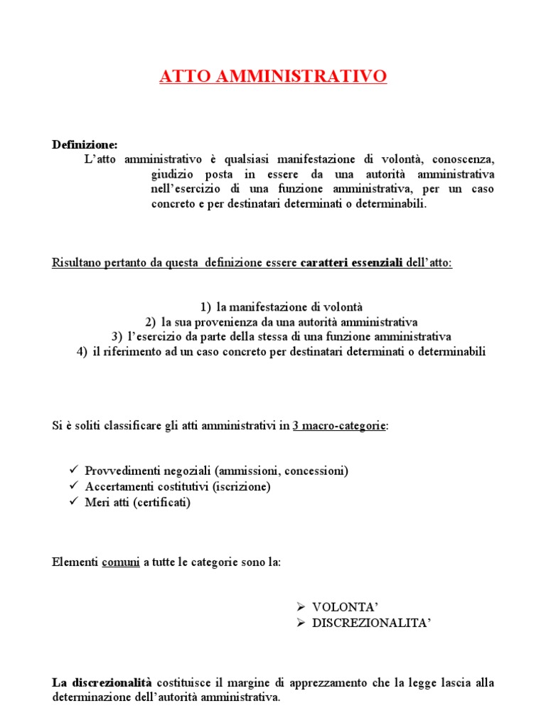 Atto Amministrativo PDF