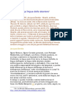 (Ebook - ITA - ARTICOLO) Derrida, Jacques - La Lingua Dello Straniero PDF