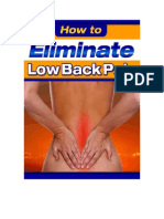 How to Eliminate Low Back Pain