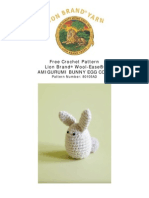 Free Crochet Pattern Lion Brand Wool-Ease® Amigurumi Bunny Egg Cozy