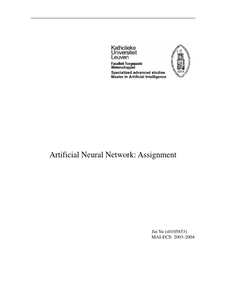 Neural Network Assignment Overview | PDF | Teaching Methods & Materials ...