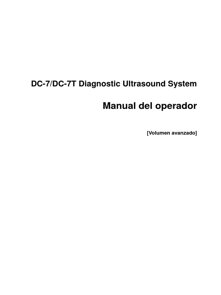 DC-7 Operator's Manual Advance (Spanish) V1.0 PDF | PDF | Ventana ...