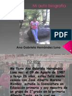 Mi Auto Biografía Ana Gabriela Hernandez Luna