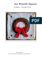 Christmas Wreath Square