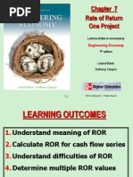 Chapter 7 - ROR Analysis For A Single Alternative