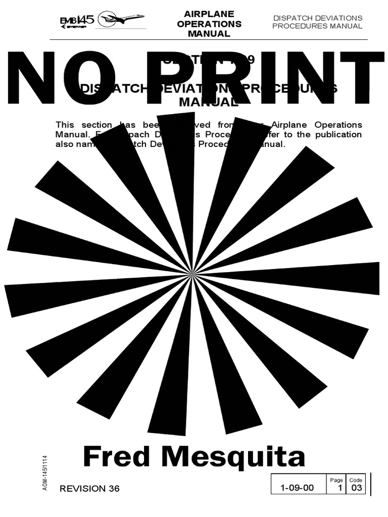 Dispatch Deviations Procedures Manual | PDF