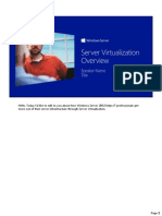 Windows Server 2012 Technical Overview - Server Virtualization Student Manual