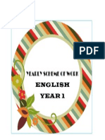 Yearly Scheme of Work English Year 1