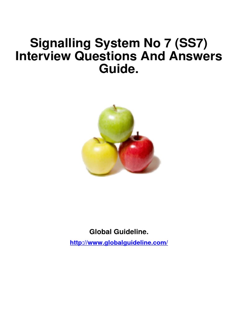 Signalling System No 7 (SS7) Job Interview Preparation Guide | PDF ...