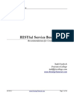 RESTful Service Best Practices Recommendations for Creating Web Services