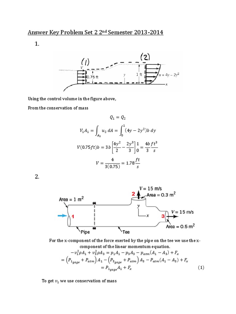 Answer Key Problem Set 2 2nd Semester 2013 | PDF