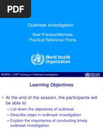 13 Steps of Outbreak Investigation | PDF | Epidemiology | Medical Diagnosis