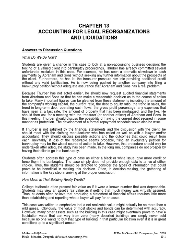 Advanced Accounting MCGRAWHILL Chapter 13 SOLMAN PDF